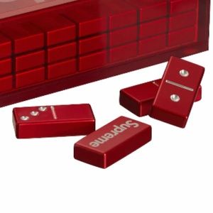 Supreme Aluminum Red Dominoes. Collector Item.